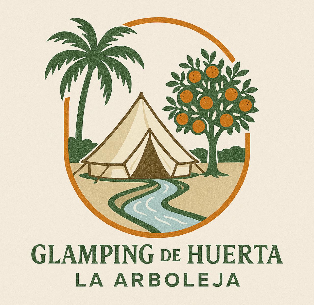 Logotipo Glamping de Huerta